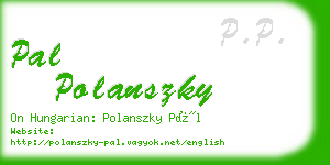 pal polanszky business card